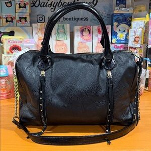 Steve Madden Black leather  Satchel Purse